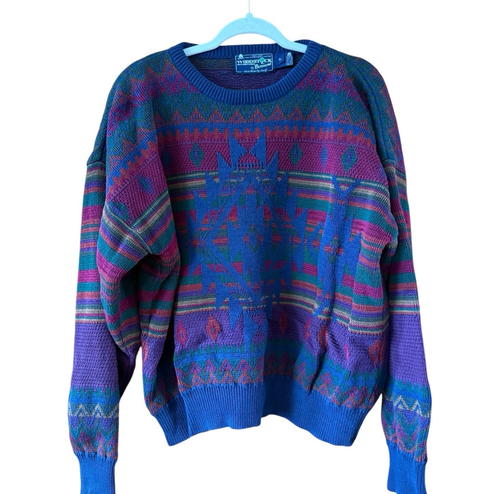 Vintage Multicolor Crewneck Sweater